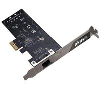 AKASA Tarjeta de Red PCIe 2.5GbE con PoE, Energía de 25.5W
