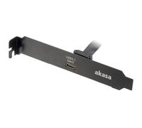 Akasa USB 3.1 Type-C Gen2 Adapter - USB 3.1 Type-C Gen2 PCI Bracket (0.5m) (Categoría: Cables y Adaptadores USB)