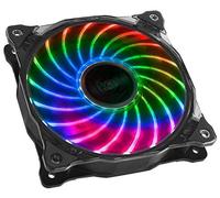 Akasa Vegas X7 | Ventilador RGB | Ventilador de carcasa de bajo ruido | 1200 RPM | Conector LED RGB de 4 pines | Almohadillas antivibración | Ventilador de PC de 120 mm | Para PC, disipador de calor,
