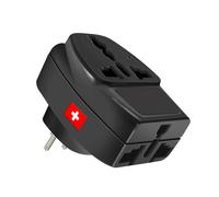 Akashi Adaptador Viaje Tipo J Suiza 3 salidas,