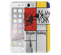 Akashi Carcasa para iPhone 7 / 8 con Estatua de la libertad, Transparente