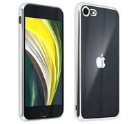 Akashi Carcasa Protectora Bumper Cromado para iPhone SE 2020 / 7 / 8, Plata