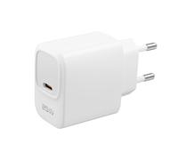 Akashi Cargador de Red USB-C 25W PD 3A Rápido con Protección Integrada,