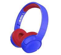 Akashi Casco Bluetooth 5.1 Infantil 8 horas de autonomía Plegable, Azul / Rojo