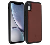 Akashi Funda de Piel Genuina Marrón para iPhone XR