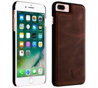 Akashi Funda de Piel Genuina para iPhone 6 Plus/6S Plus/7 Plus/8 Plus