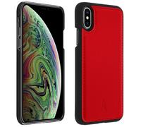 Akashi Funda de Piel Genuina Roja para iPhone X/XS