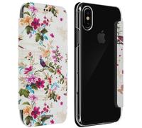 Akashi Funda Libro Flores y Pajaritos para iPhone X/XS