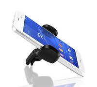 Akashi Soporte coche Smartphone Fijación rejilla ventilación Gira 360º,