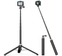 AKASO 160CM Palo Selfie Extensible conTrípode, Compatible con GoPro Hero 13/12/11/10/9/Max, dji Osmo Action 5/4/3, Cámara de acción AKASO EK7000/Brave 4/Brave 7 LE