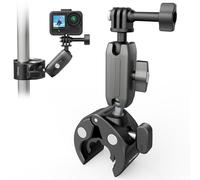 AKASO Abrazadera de Montaje Universal para Manillar Motocicleta/Bicicleta de montaña, Rotación de 360°, Compatible con Cámara de acción GoPro 13 12 11, EK7000/EK7000 Pro, Brave 7/7 LE, V50 X
