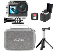 AKASO Brave 4 Pro Action CAM 4K30FPS 20MP con trípode de 60 cm y Funda, cámara submarina de 40 m, Pantalla táctil Gran Angular de 170°, estabilización de Hielo, Zoom 5X