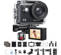 AKASO Cámara Deportiva 4K 30fps 20MP WiFi Cámara de Acción - Cámara Sumergible Acuática 30M con estabilización - Gran Angular de 170° - Calidad de Imagen Ultra HD para los entusiastas de la Aventura