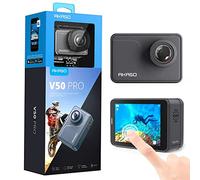 AKASO Cámara Deportiva Nativo 4K/30fps 20MP WiFi Cámara de Acción con Pantalla táctil Cámara Sumergible Acuática 30M 170° Gran Angular Control Remoto EIS 2 Baterías Multi Accesorios (V50 Pro)