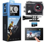 Akaso EK7000 Pro 4K30FPS Cmara de accin con 64GB MicroSDXC U3 Accesorios de la tarjeta de memoria Kit Bundle Ultra HD 131ft Impermeabilizante EIS W