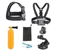 AKASO - Kit de Accesorios 7 en 1 para cámara de acción Compatible con EK7000/EK7000 Pro/Brave 4/Brave 4 Pro/Brave 7 Le/Brave 7/Brave 8/V50X/V50 Pro/V50 Elite/GoPro Hero 11 10 9 8 7/dji/Apexcam