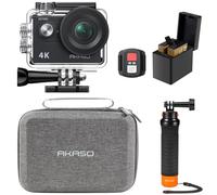 AKASO Pack de Buceo EK7000 Cámara Deportiva 4K WiFi 20MP Cámara de Acción | Camara Acuatica Sumergible con Empuñadura Flotante Impermeable, Bolsa de Almacenamiento, para Deportes al aire libre/a diario