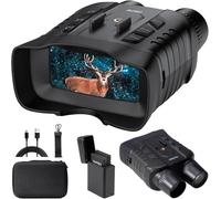 AKASO Seemor-200 Binoculares Visión Nocturna, Gafas de visión Nocturna, 4K Visión Visible hasta 1000M para Adultos, Recargables 3200mAh, Zoom Digital 16X, App Control para Cazar, Acampar, observar