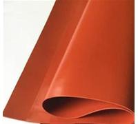 Akatsukiqi 1 hoja de goma de silicona roja/negra de 1 mm, 1,5 mm, 250 x 250 mm, hoja de silicona negra, goma mate, láminas de silicona para resistencia al calor (color: rojo óxido, tamaño: 1,5 mm)