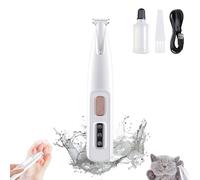 Akayoo Pet Micro Precision Trimmer,Pet Paw Trimmer,Waterproof Rechargeable Pet Shaver with Led Light,Dog Paw Hair Trimmer,Waterproof Rechargeable Pet Clippers Shaver Trimmer for Dogs Cats