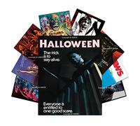 AKBOK 9 pósteres vintage de películas de terror, retro, espeluznantes, clásicos, aterradores, pósteres de películas de miedo, decoración de pared de cine para el hogar, hombre, cueva, cine, decoración