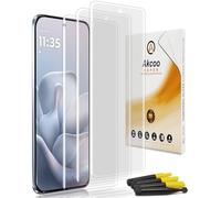Akcoo Protector de pantalla mate para Motorola Edge 70 Fusion, paquete de 3, vidrio templado LOCA UV, antirreflejos, antihuellas, tacto suave, protección completa 9H de borde a borde