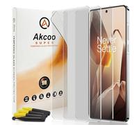 Akcoo Protector de pantalla para OnePlus 13, vidrio templado, juego UV, dureza 9H, resistente a los arañazos, tacto sensible, cobertura completa de borde a borde con un ajuste perfecto, paquete de 3