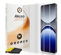 Akcoo Protector de pantalla para OPPO Find X8 Pro, paquete de 3, vidrio templado LOCA UV, protección de borde a borde, resistente a los arañazos 9H, sensible al tacto