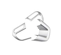 akddaf Cubierta decorativa for volante, Compatible for Jeep, Renegade 2015+ Compass 2017+, kit de pegatinas de fibra de carbono ABS for interior de coche. Adhesivo para la superficie del volante del c