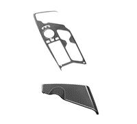 akddaf Embellecedor de panel cambio marchas for KIA, EV6 2021-2023, adhesivo for marco, accesorios interiores fibra cubierta de la consola de cambios(2 pcs)