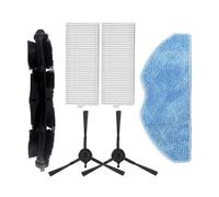 akddaf Filtro de Cepillo Lateral, Compatible for aspiradora Robot Tefal Rowenta X PLORER Serie 75S RR8577WH filtros de Barrido de Bordes