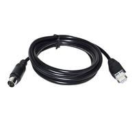 AKDDNZX ADAPTADOR MINI DIN 8PIN A RJ45 CÁMARA DE VIDEOCONFERENCIA VISCA IN TO OUT DISPOSITIVO DE RED CABLE DE CONEXIÓN EN CASCADA(8M)