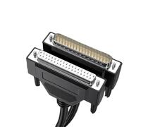 AKDDNZX Cable de extensión DB37, conector de sedal de datos for programador, macho a macho a hembra, Cable de doble escudo de cobre puro Industrial de 37 pines(Plastic-FF,3 Meters)