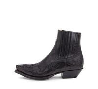 AKDJGFP Botas Vaqueras Hombre Botas de Hombre, Botines de cuña for Hombre, Botas Vaqueras Occidentales, Zapatos de Cuero Unisex for Hombre, Resistentes(Black,43)