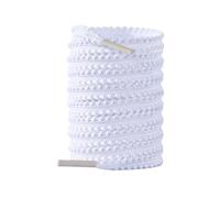 AKDJGFP Cordones 2 pares de cordones for zapatillas de tenis informales, cordones for zapatos planos, cordones elásticos for zapatos de 120/140/160 cm for mujer y hombre.(White,160cm)