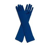 AKDJGFP Guantes De Encaje Cortos Guantes de seda elásticos for mujer, for espectáculos, bailes, disfraces, 45 cm de largo(Color 8)