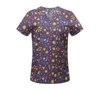 AKDJGFP Uniforme Enfermera Camisetas de Uniforme médico for clínicas veterinarias, hospitales, enfermería, odontología, cirugía(Color 6,XXL)