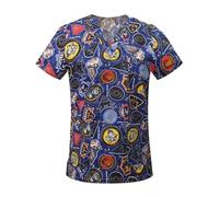 AKDJGFP Uniforme Enfermera Camisetas de Uniforme médico for clínicas veterinarias, hospitales, enfermería, odontología, cirugía(Color 9,XXL)