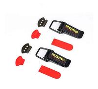 AKDSteel 2 uds, Gancho para capó de camión para Coche, Gancho de Seguridad para Parachoques de Coche, Sujetadores de liberación rápida, Kit de Clip de Bloqueo para Accesorio/S de automóvil Black (IR
