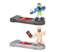 Akedo 14259 EA Ultimate Arcade Warriors Versus Pack Wild Tide VS Big Stinky Mini Figuras de acción de Batalla, Listas, Lucha, Golpe Dividido, Multicolor