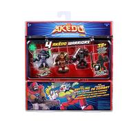 AKEDO - Fight Pack, Set de 4 Guerreros Diferentes para Jugar con Amigos, una Figura Sorpresa Adaptable a los mandos del Single Pack, sin Mando Incluido, Famosa (AKE04000)