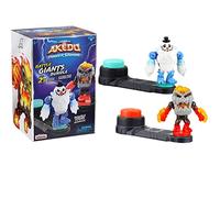 Akedo Legends of Powerstorm Giants Age 6+ Bundle 2 Giants Battling Warriors Volcrag Versus Shatterclaw con Armadura de Doble Golpe y 2 Controladores de botón en un Paquete