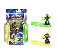 Akedo Legends of Powerstorm Versus Pack 2 Mini Guerreros de Batalla y 2 Controladores de Batalla épico Shockblade Twinfang contra Viperwrath