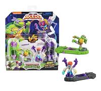 Akedo Legends of Tortugas Ninja Mutantes Adolescentes, Mini Guerreros de Batalla contra el Paquete Donatello vs Baxter Stockman