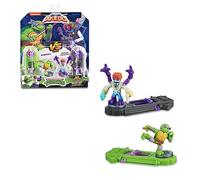 AKEDO - Versus Pack de Las Tortugas Ninja con Figura de Donatello vs mutante Baxter Stockman, Muñecos Arcade, 2 Figuras y 2 Controles para Jugar a Luchar, Coleccionable, 4 años, Famosa (AKT03000)