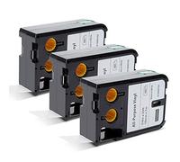 Aken 19mm Cinta de Etiquetas Compatible con Dymo XTL 1868752 | 19 mm x 7m, Compatible con Dymo XTL-300 XTL-500, Negro sobre blanco All-Purpose Vinyl