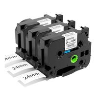 Aken 24mm AZe251 Cinta de Etiquetas Compatible con Brother TZe-251 TZe251