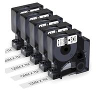 Aken A45013 Cinta de Etiquetas Compatible con Dymo 45013 D1 12mm x 7m, Negro sobre Blanco, Compatible con Dymo LabelManager 160 210D 360D 280 Etiquetadora, Recambio Cinta S0720530