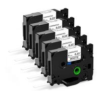 Aken Cinta de Etiquetas Compatible con Brother P-touch TZe211 TZe-211 6mm