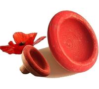 Aker Fassi Marruecos - Pintalabios y rubor natural (2 unidades, gran y pequeño, cosméticos, pétalos de amapola y granada, fácil aplicación, secado rápido, biodegradable, herencia marroquí